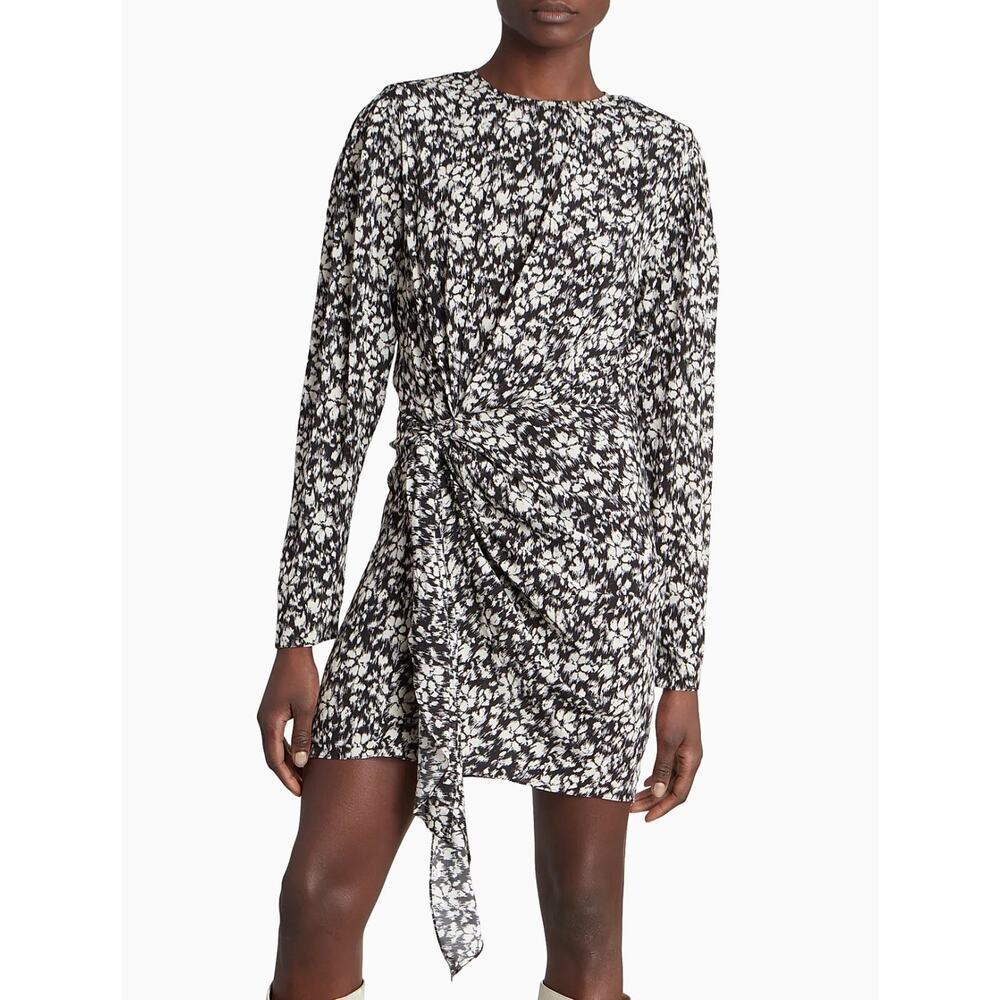 Étoile Isabel Marant Dulce Knotted Mini Floral Dress Size EU 36 US 4 Small - Picture 3 of 12